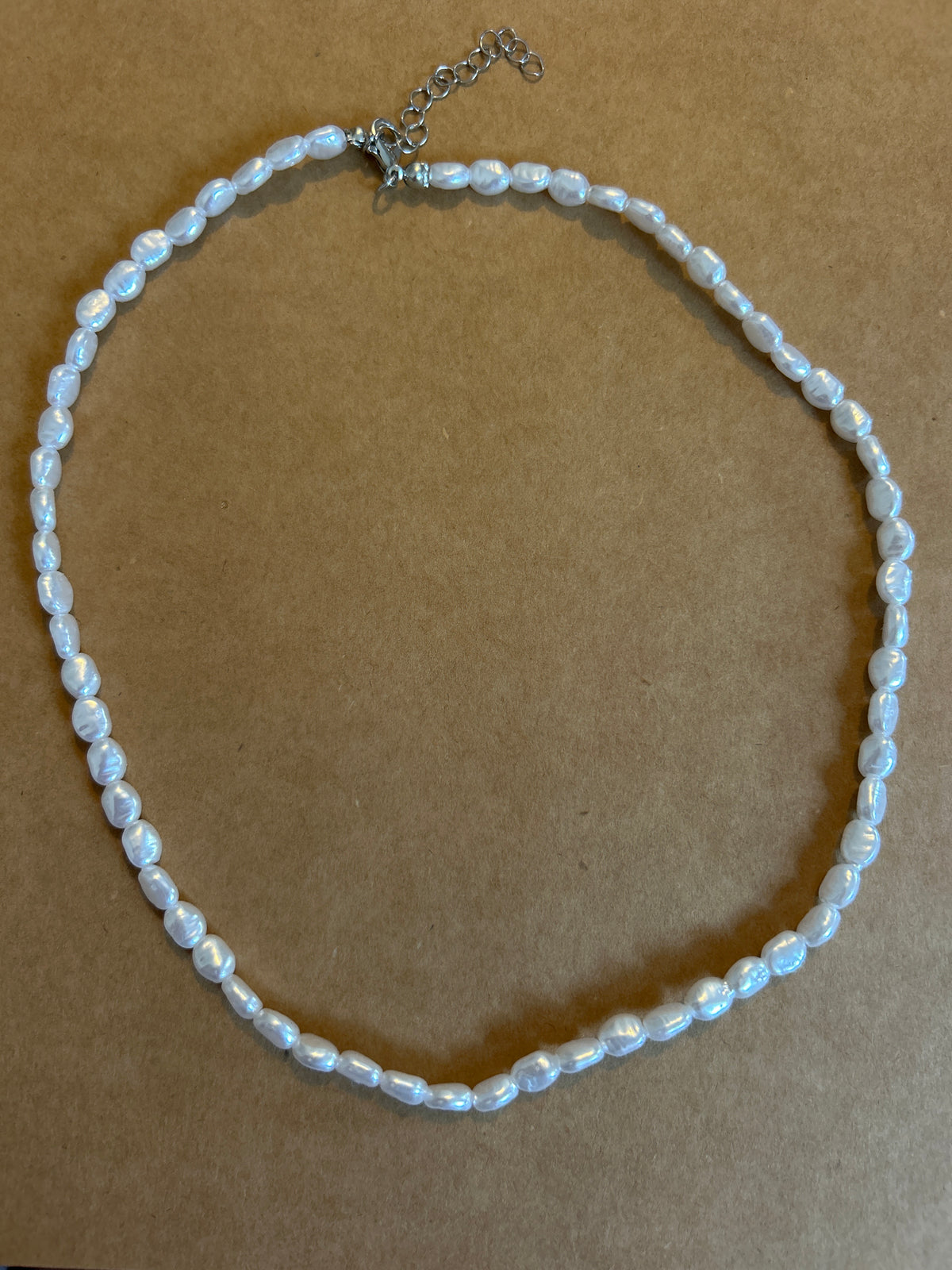 White pearl necklace