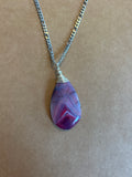 Agate stone necklace