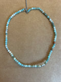 Aquamarine beaded necklace